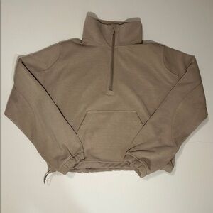 lululemon athletica Tan Half-Zip Sweatshirt